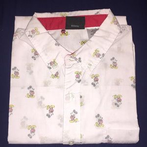 Mickey Mouse Short Sleeve Button Down